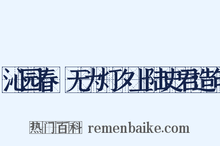 沁园春·无为灯夕上陆史君造句是什么意思的图片